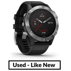 Garmin Fenix 6 47mm Case Silver with Silicone Band 